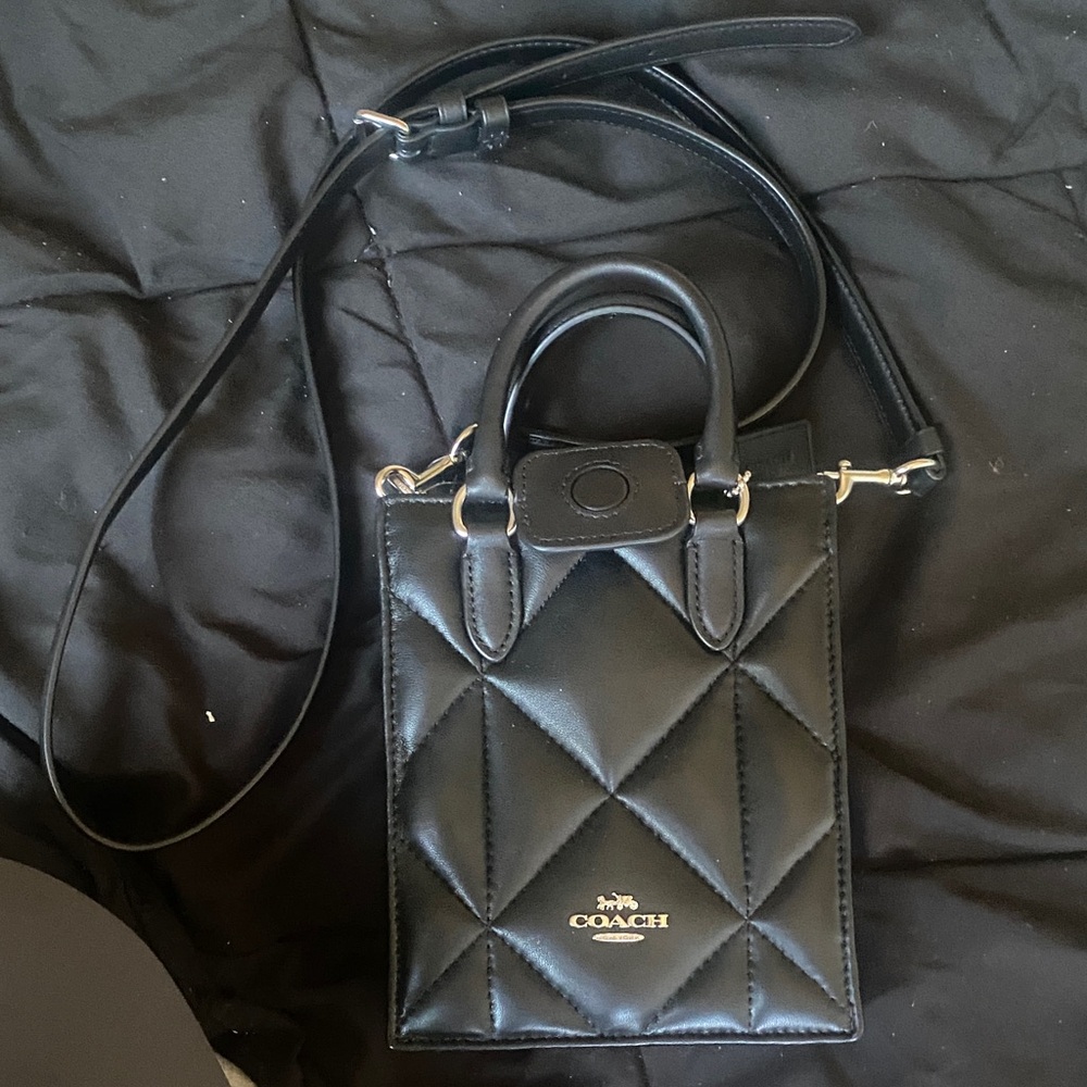 Coach Quilted Black Crossbody Bag